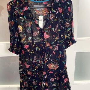 Sheer Anthropologie shirt/kimono